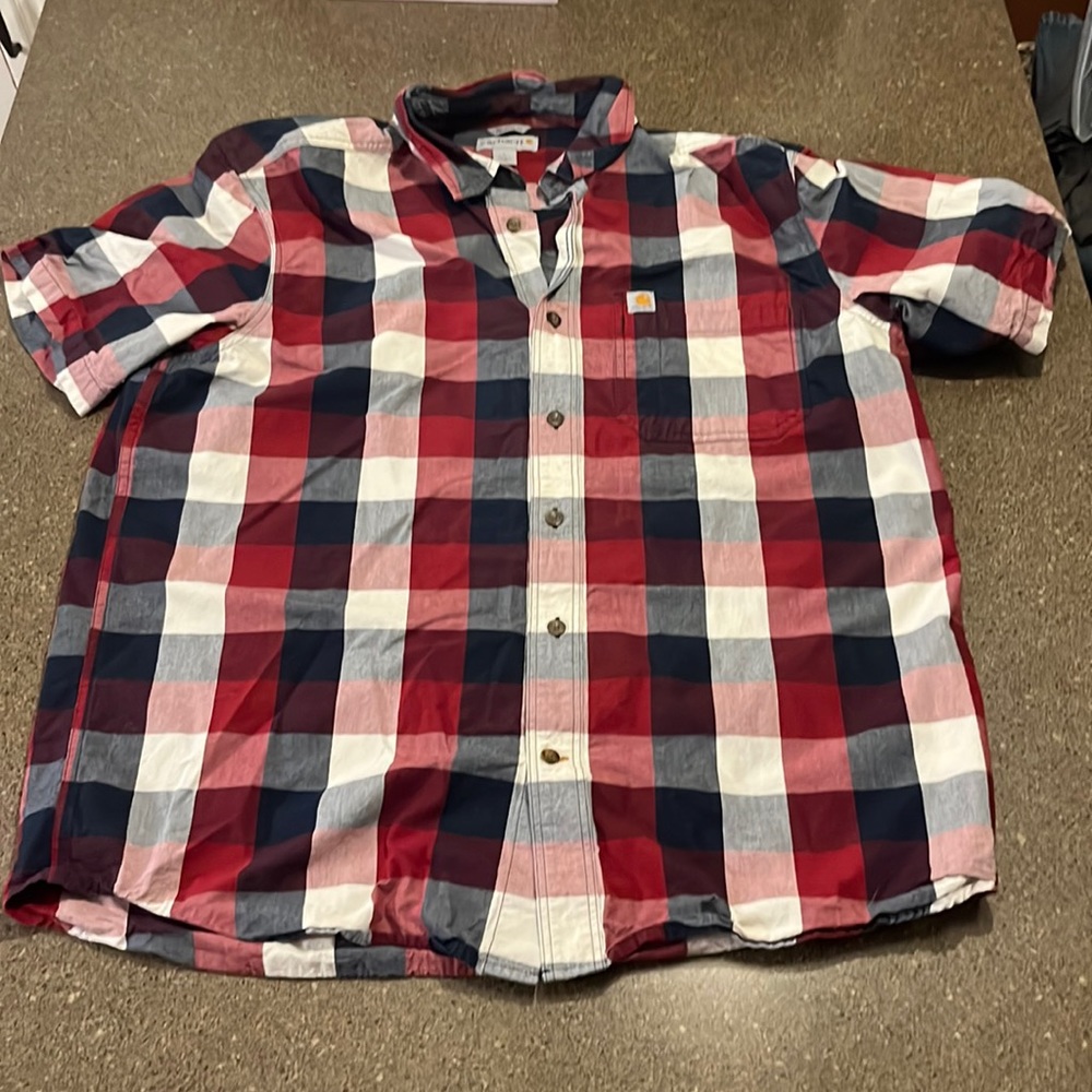 Men’s Carheartt large short sleeve button down
